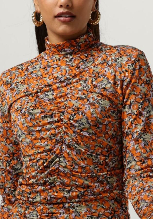 Gestuz Korte Oranje Jurk Odagz Stijl Multicolor Dames - Foto 2