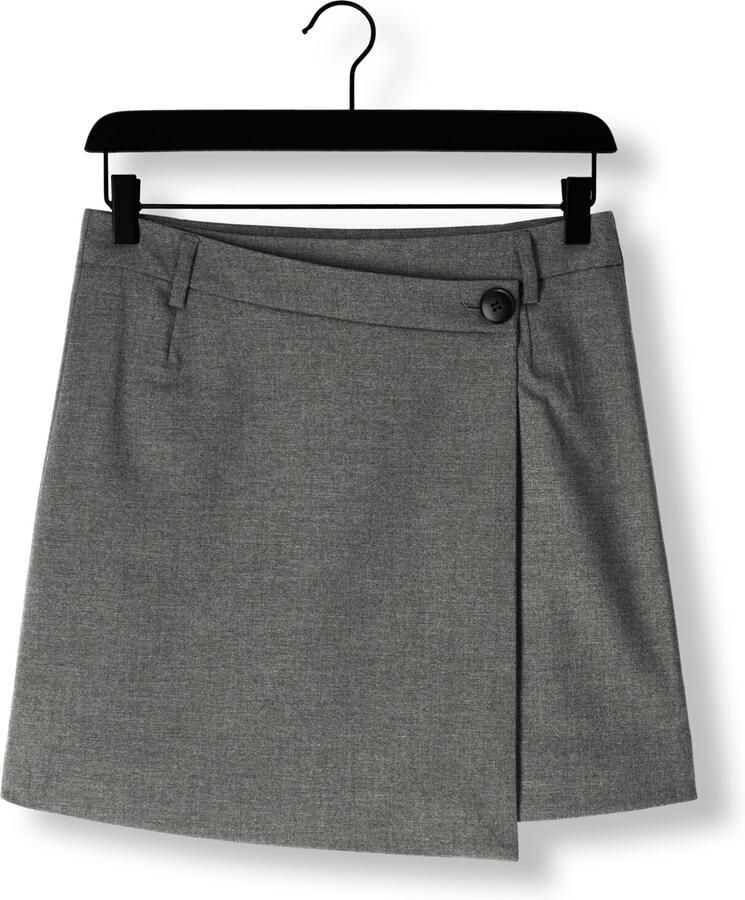 GESTUZ Dames Rokken Gzpaula Melange Mw Wrap Skirt Grijs