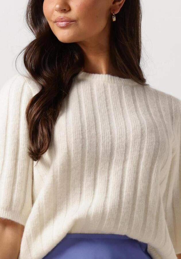 Gestuz Offwhite Alphagz Korte Pullover Trui White Dames - Foto 3