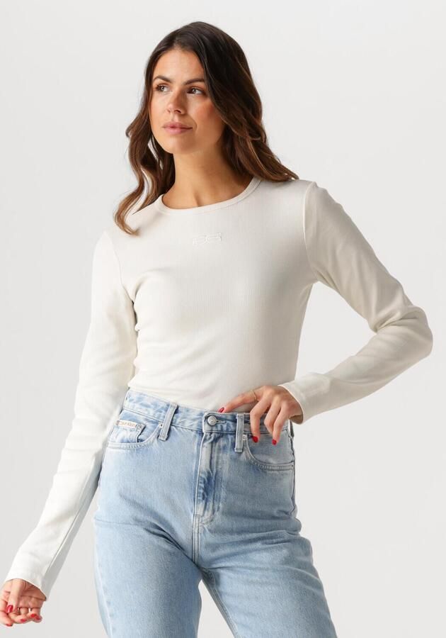 GESTUZ Dames Tops & T-shirts Drewgz Logo Top Gebroken Wit - Foto 4