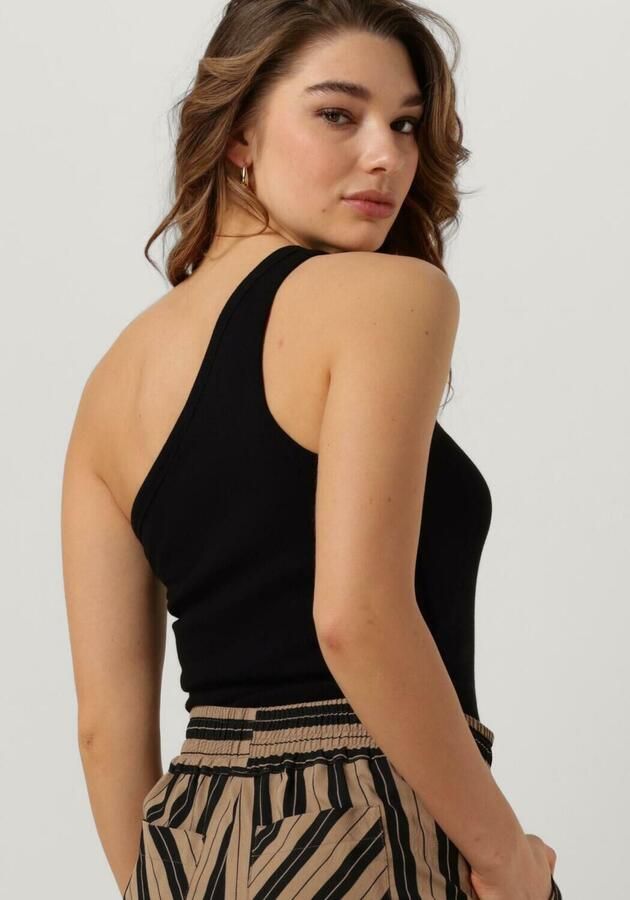 GESTUZ Dames Tops & T-shirts Drewgz One Shoulder Zwart
