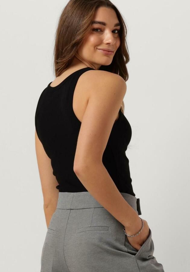 GESTUZ Dames Tops & T-shirts Drewgz Sl Logo Tank Zwart - Foto 2