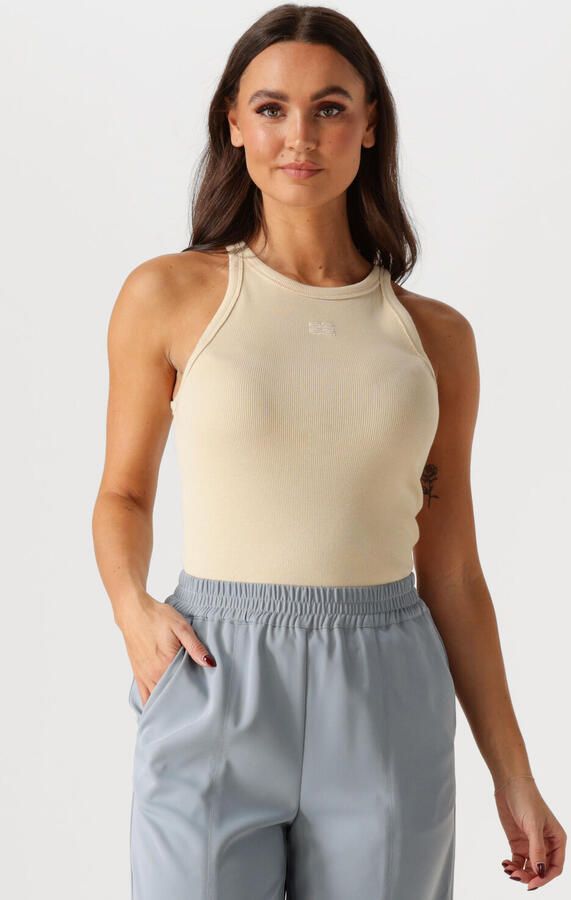 GESTUZ Dames Tops & T-shirts Gzdrew Logo Tank 2.0 Creme - Foto 4
