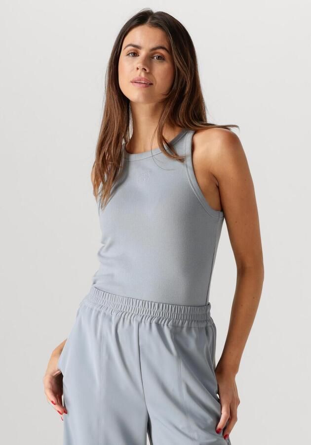 GESTUZ Dames Tops & T-shirts Gzdrew Logo Tank 2.0 Grijs - Foto 4