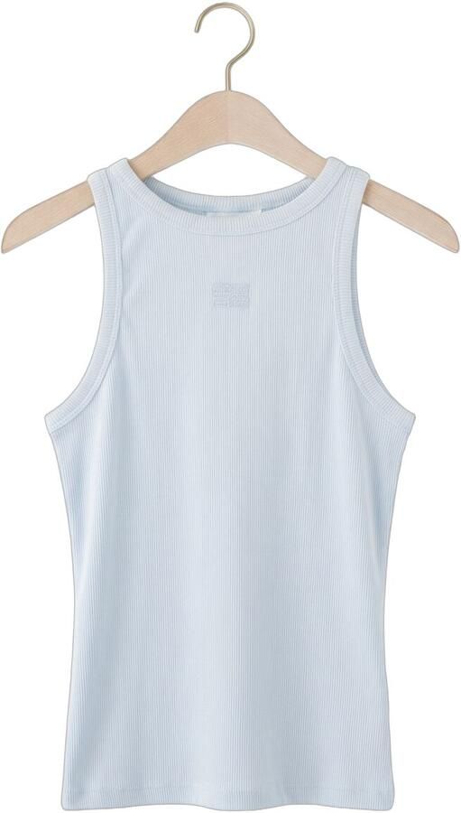 GESTUZ Dames Tops & T-shirts Gzdrew Logo Tank 2.0 Lichtblauw - Foto 4