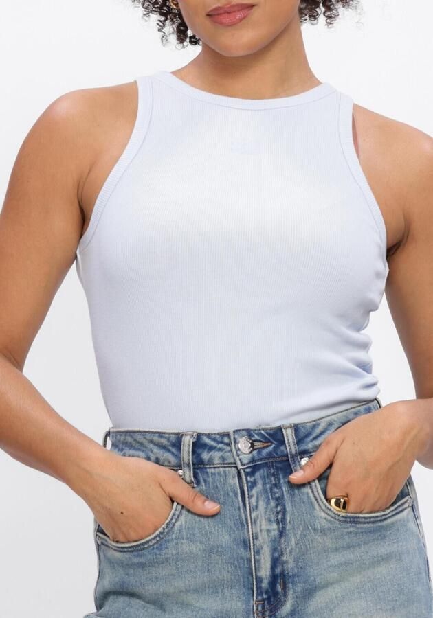 GESTUZ Dames Tops & T-shirts Gzdrew Logo Tank 2.0 Lichtblauw - Foto 3