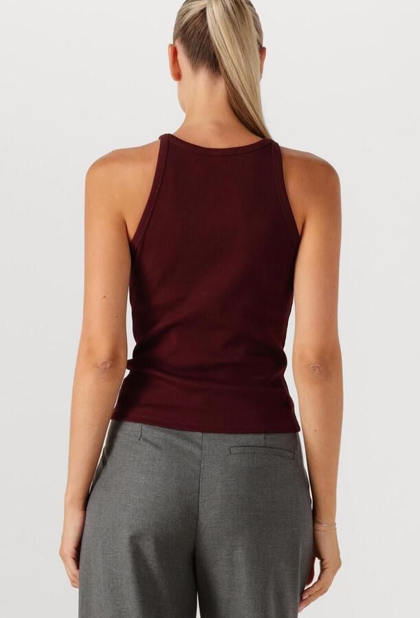 GESTUZ Dames Tops & T-shirts Gzdrew Rhinstone Logo Tank Bordeaux - Foto 2