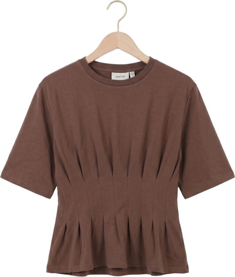 GESTUZ Dames Tops & T-shirts Gzinez Tee Bruin - Foto 2