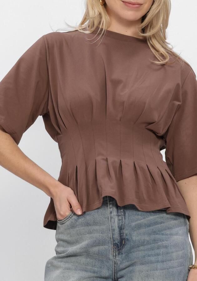 GESTUZ Dames Tops & T-shirts Gzinez Tee Bruin - Foto 4