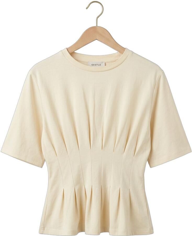 GESTUZ Dames Tops & T-shirts Gzinez Tee Creme - Foto 2