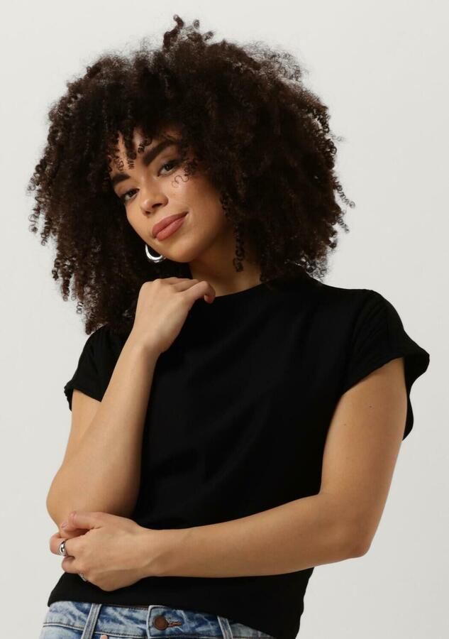 Gestuz Elegante Zwarte Top met Gedrapeerde Effecten Black Dames - Foto 4