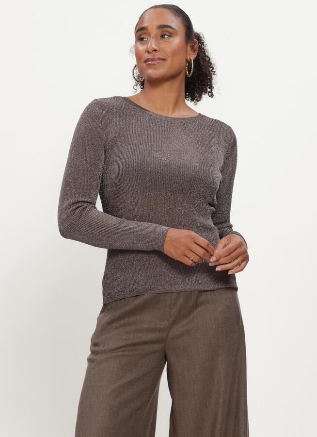 Gestuz Gebreide pullover met extra brede schouders model 'Silvi'