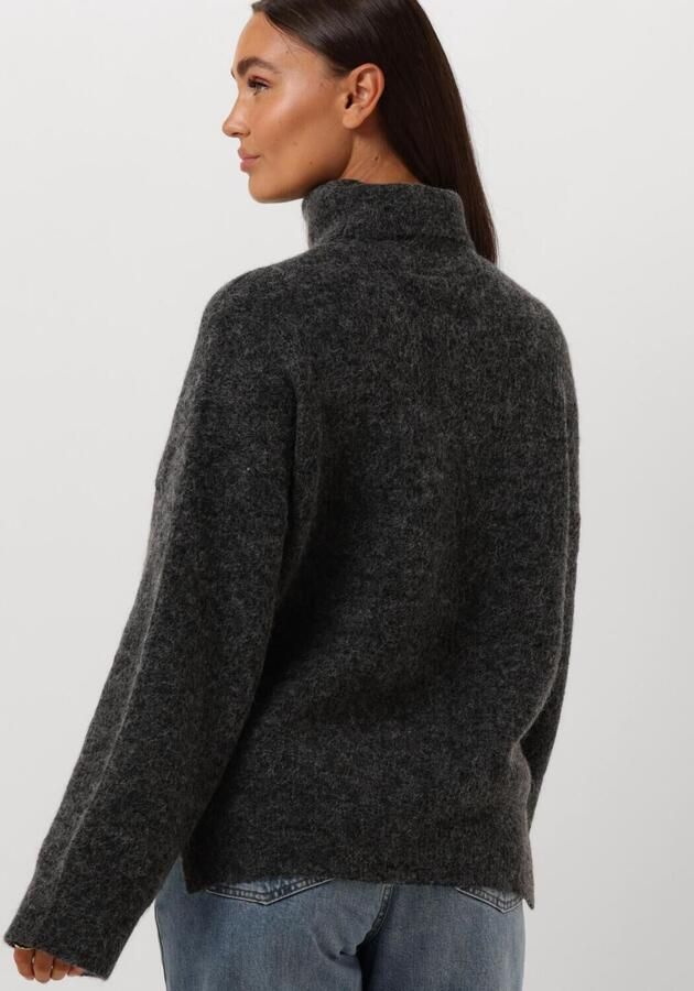 Gestuz Gezellige Rollneck Trui Charcoal Melange Gray Dames - Foto 2