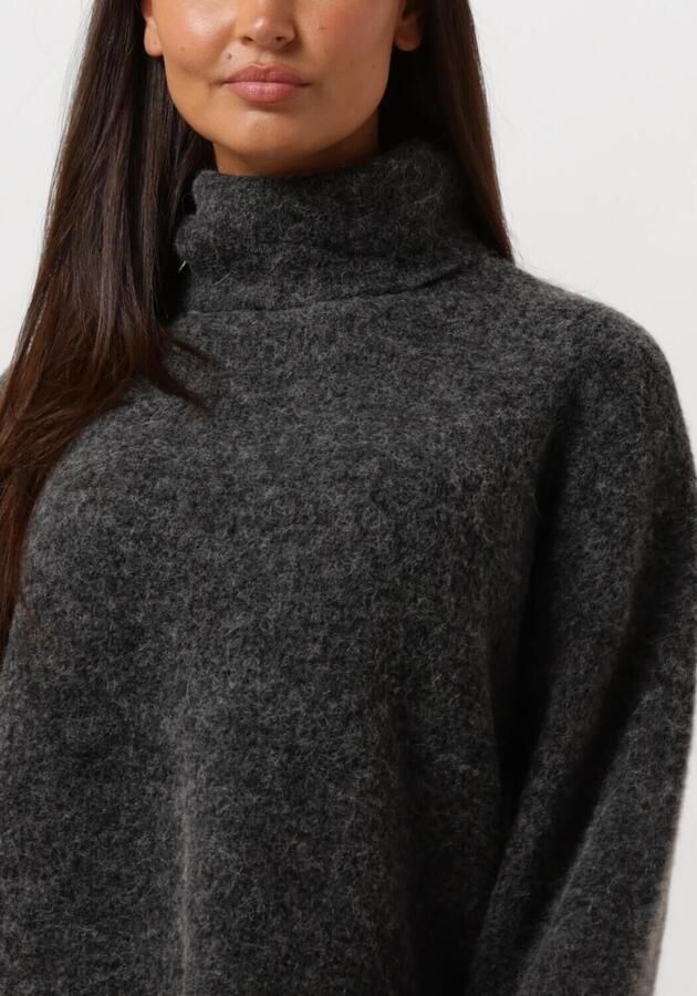 Gestuz Gezellige Rollneck Trui Charcoal Melange Gray Dames - Foto 3