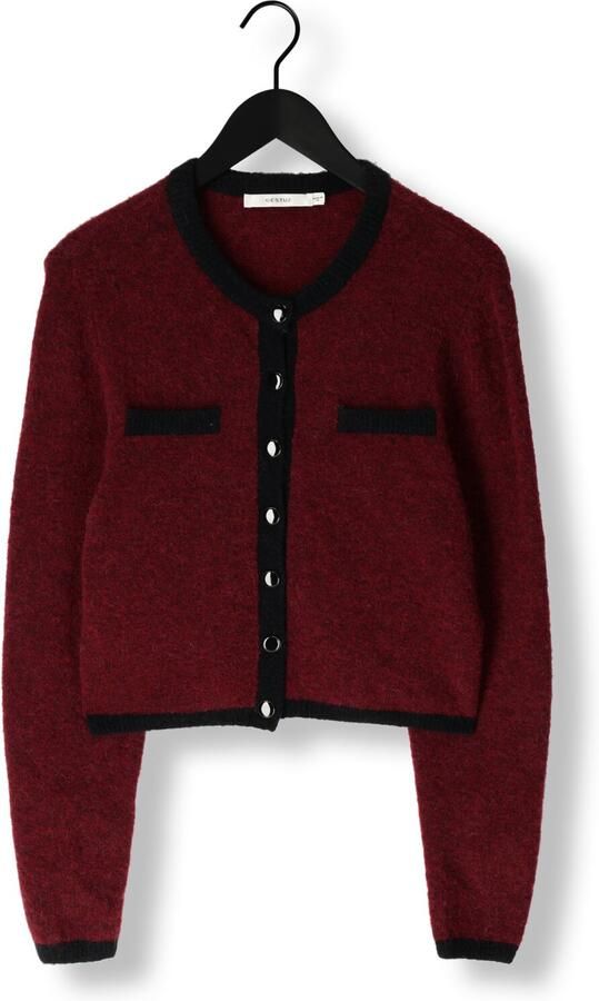 GESTUZ Dames Truien & Vesten Gzalpha Ls Contrast Cardigan Rood - Foto 4