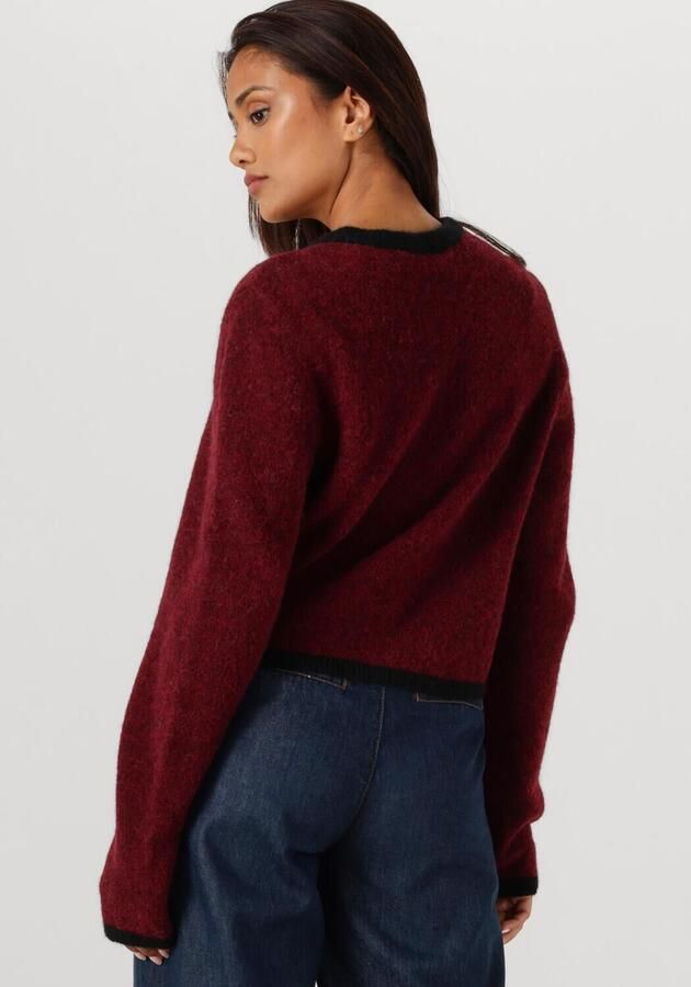 GESTUZ Dames Truien & Vesten Gzalpha Ls Contrast Cardigan Rood - Foto 2