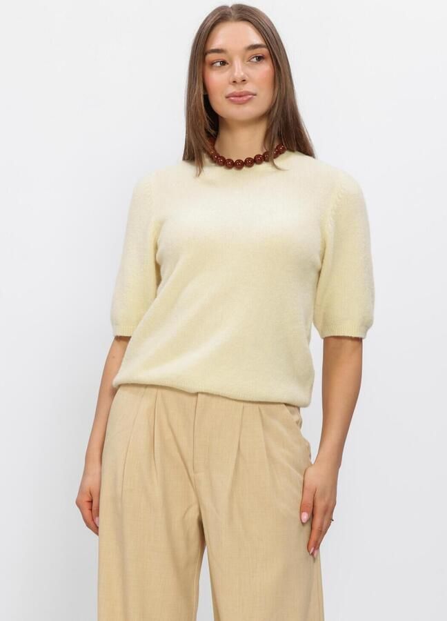 Gestuz Relaxed fit T-shirt van alpacamix model 'Alpha'