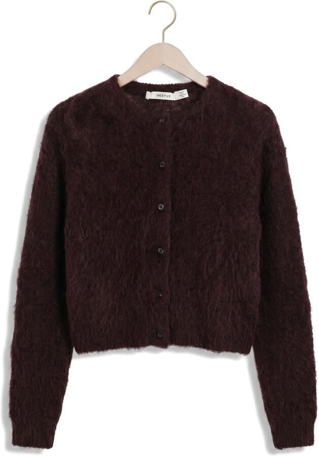 GESTUZ Dames Truien & Vesten Gzdebbie Short Cardigan Bruin - Foto 3