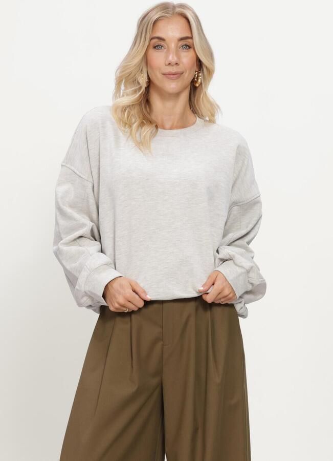 GESTUZ Dames Truien & Vesten Gzkahla Mel Sweatshirt Lichtgrijs