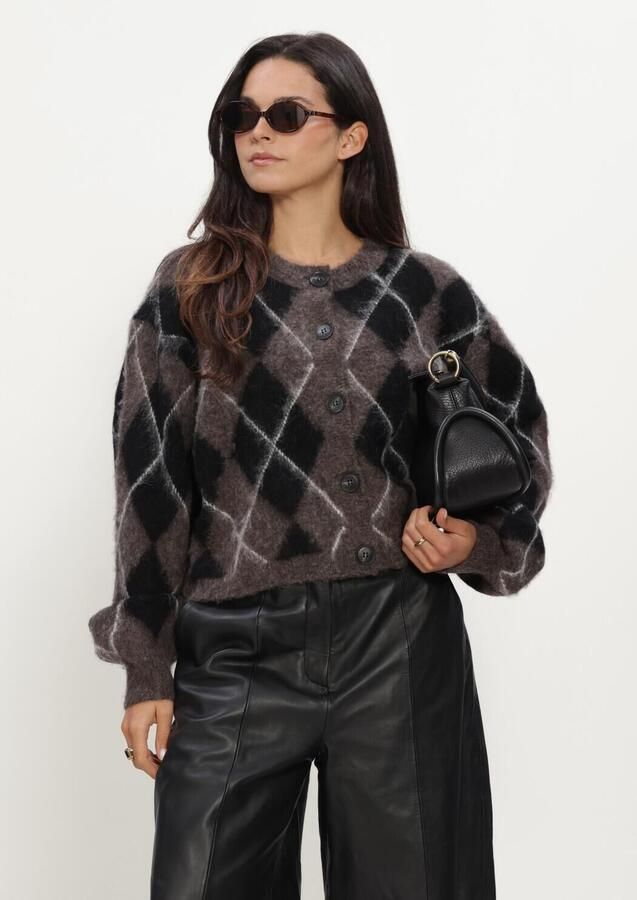 GESTUZ Dames Truien & Vesten Gzsida Multi Cardigan Bruin