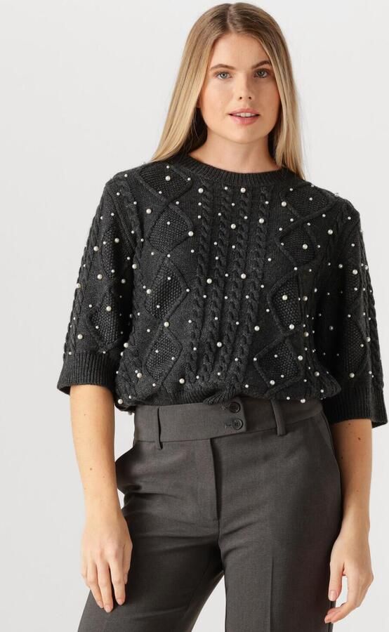 GESTUZ Dames Truien & Vesten Gztaiba Deco Pullover Donkergrijs - Foto 4