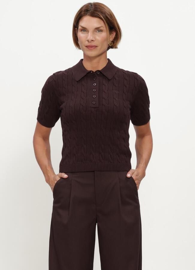 GESTUZ Dames Truien & Vesten Gzthilla Polo Pullover Bruin