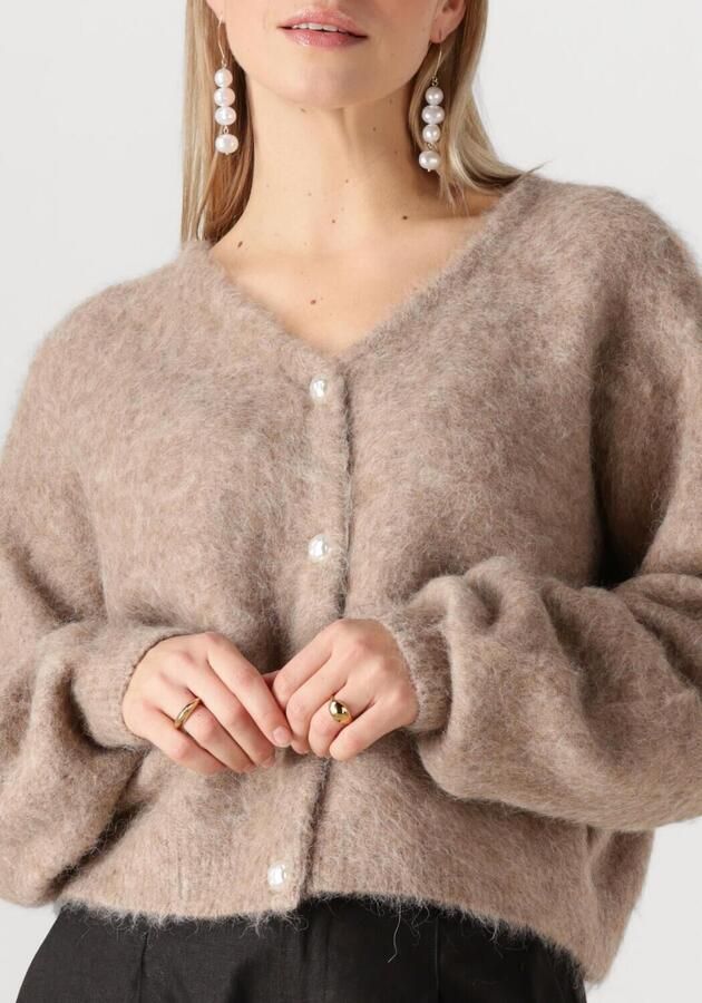 Gestuz Zachte Gebreide Vest Warm Sand Melange Brown Dames - Foto 2