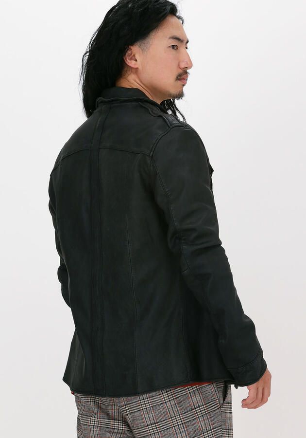 GOOSECRAFT Heren Overhemden Shirt076 Zwart