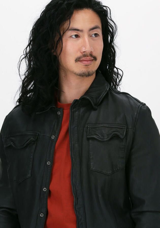 GOOSECRAFT Heren Overhemden Shirt076 Zwart - Foto 2