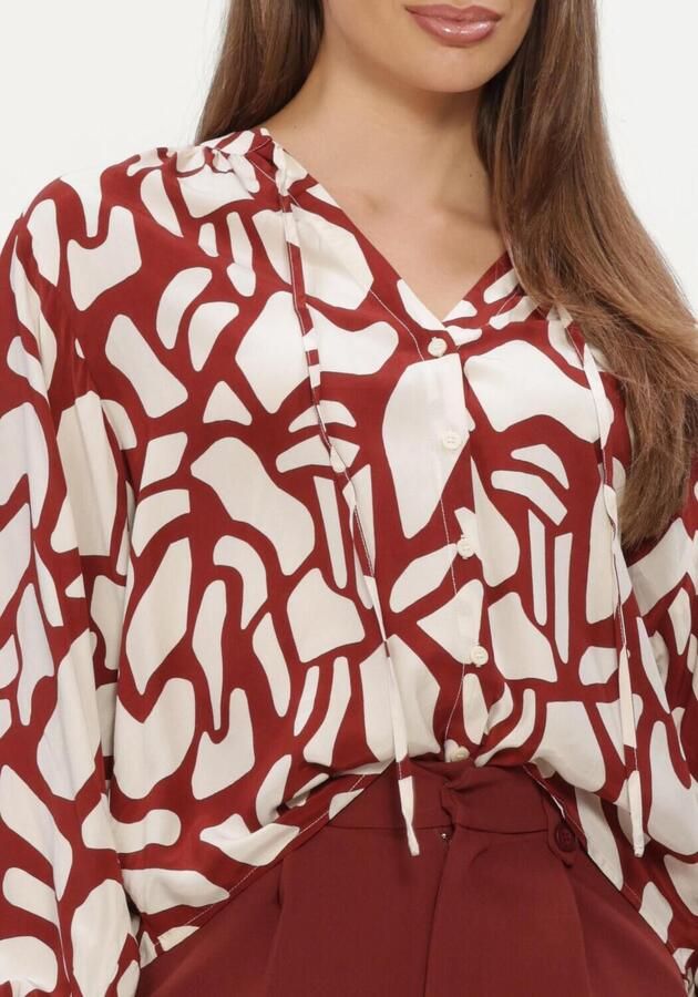 GRACE & MILA Dames Blouses Blouse Bordeaux - Foto 4