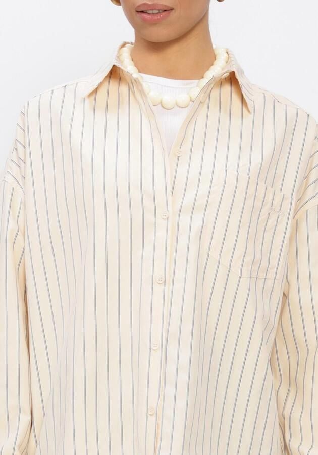 GRACE & MILA Dames Blouses Ss2617025 Creme - Foto 4