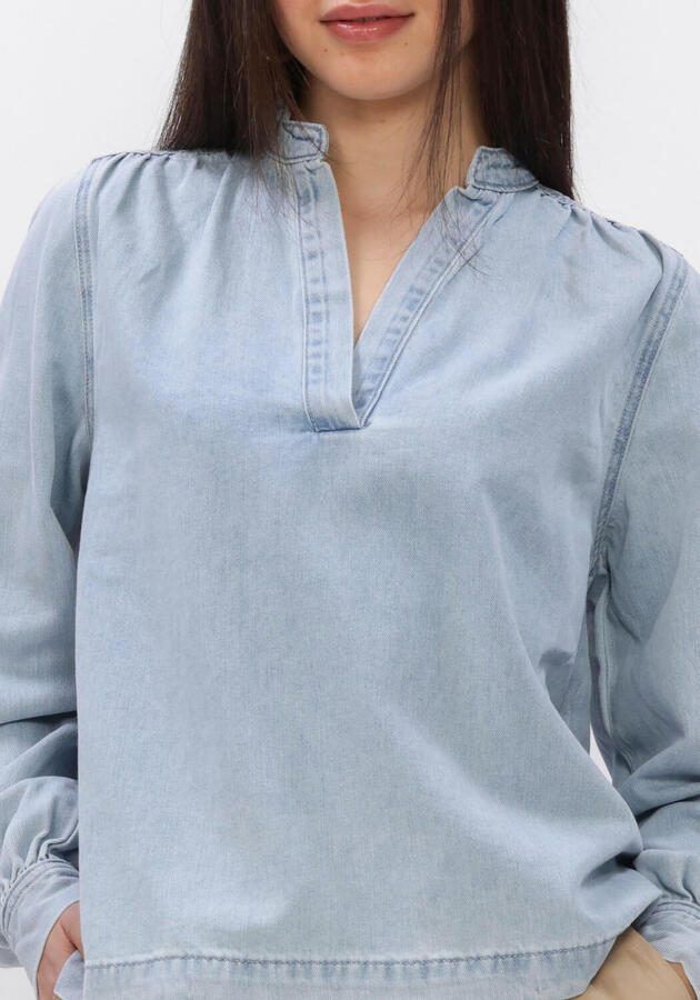 GRACE & MILA Dames Blouses Ss2617070 Lichtblauw - Foto 4