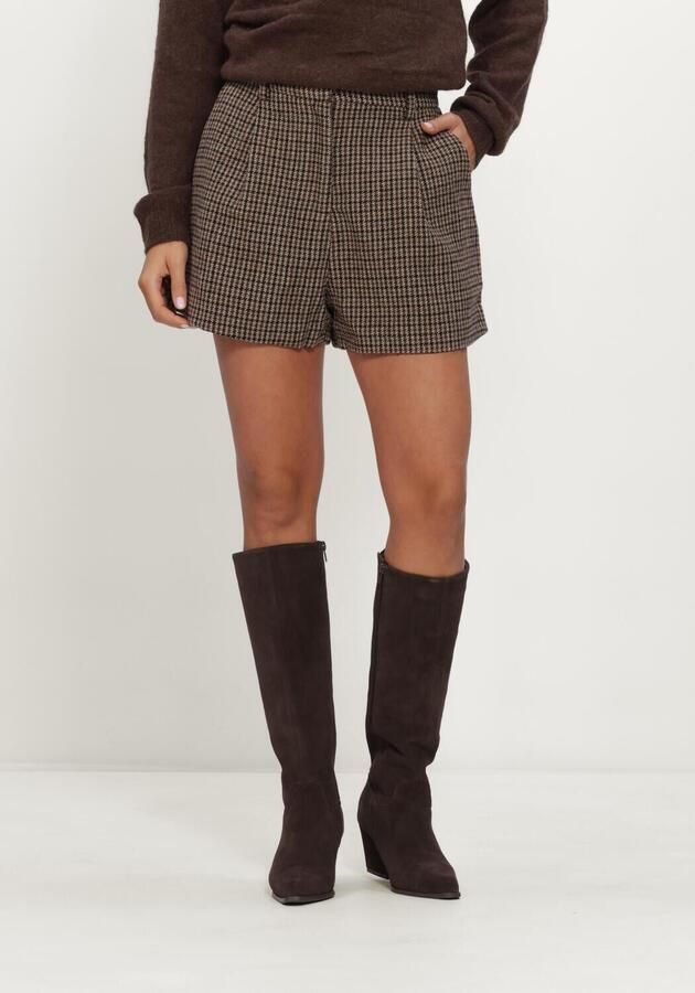 GRACE & MILA Dames Broeken Short Bruin