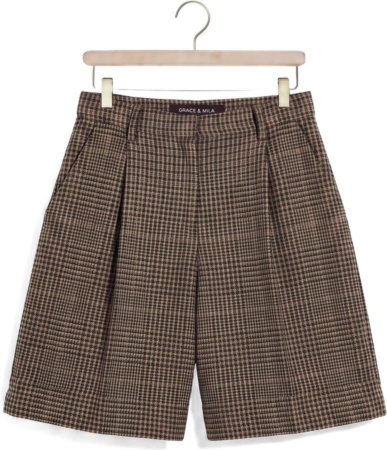 GRACE & MILA Dames Broeken Short Bruin - Foto 2