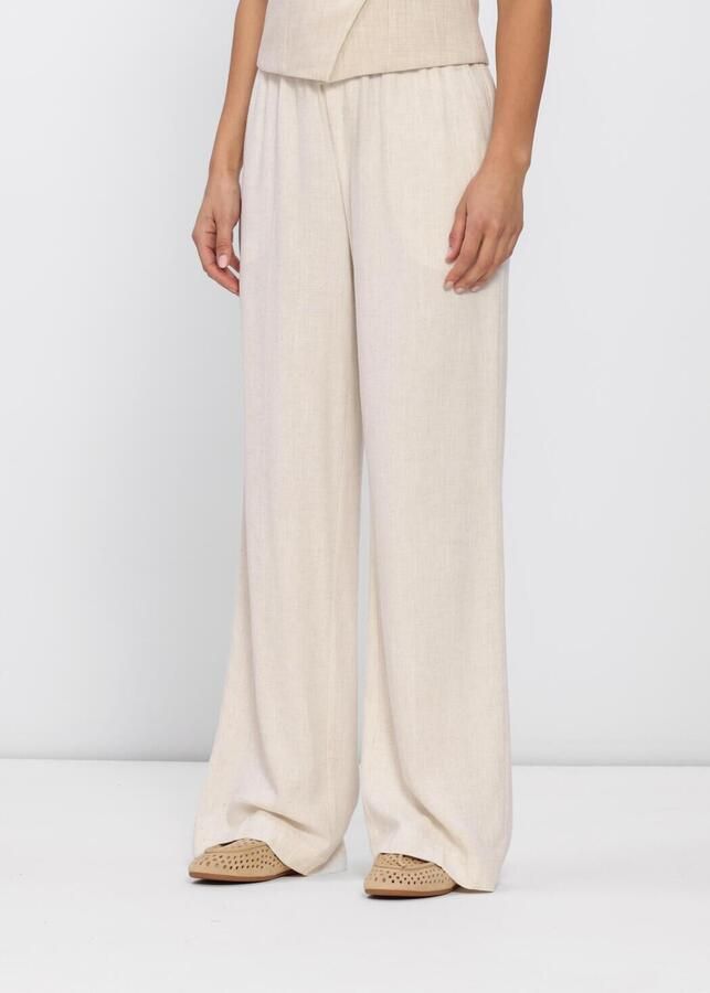 Grace & Mila relaxed regular waist casual broek beige