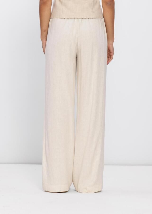 Grace & Mila relaxed regular waist casual broek beige - Foto 2