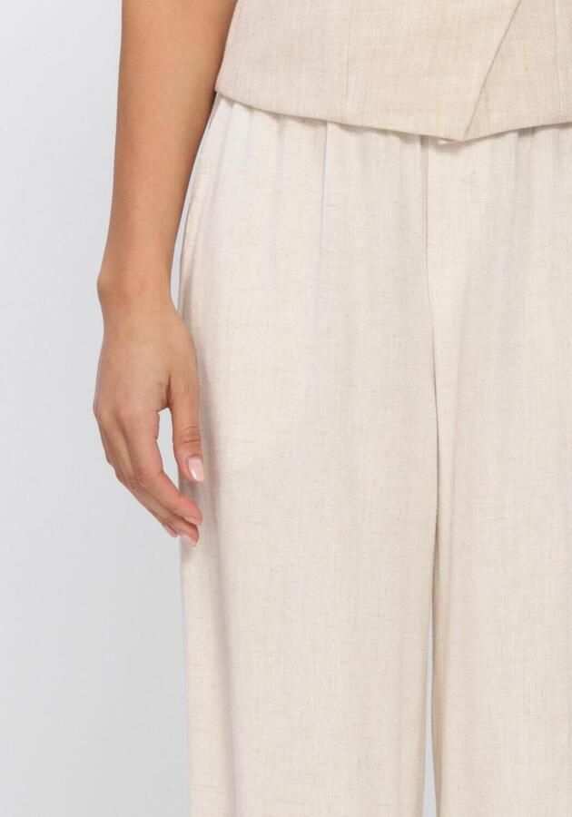 Grace & Mila relaxed regular waist casual broek beige - Foto 3