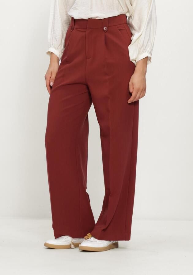 GRACE & MILA Dames Broeken Trouser Bordeaux