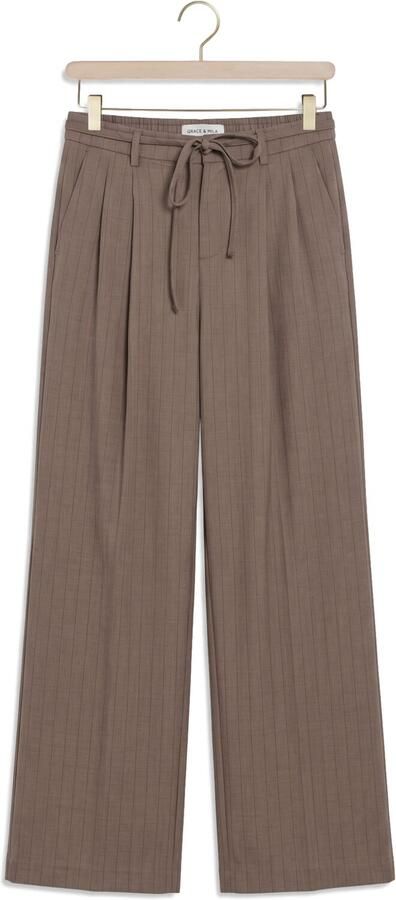 GRACE & MILA Dames Broeken Trouser Taupe - Foto 4