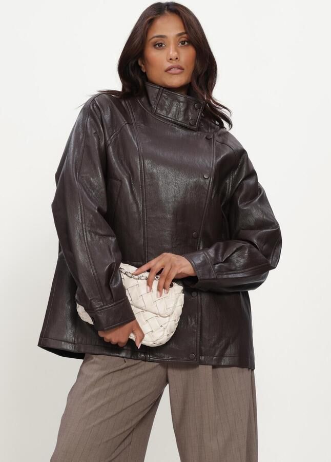 GRACE & MILA Dames Jassen Jacket Bruin