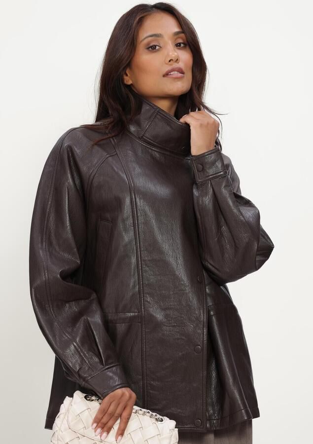 GRACE & MILA Dames Jassen Jacket Bruin - Foto 3