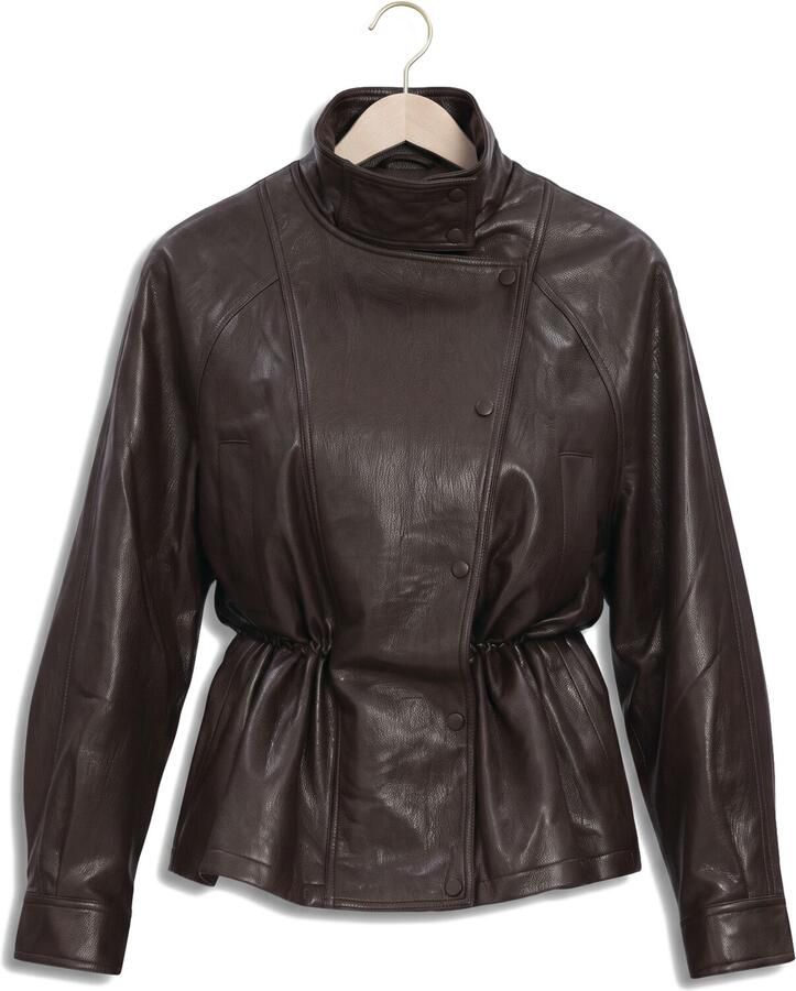GRACE & MILA Dames Jassen Jacket Bruin - Foto 2