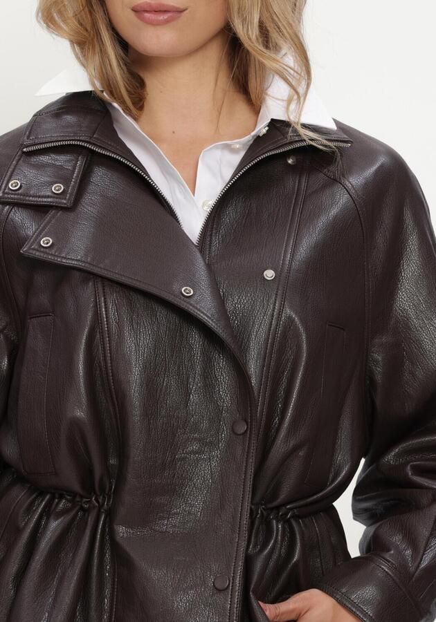 GRACE & MILA Dames Jassen Jacket Bruin - Foto 4