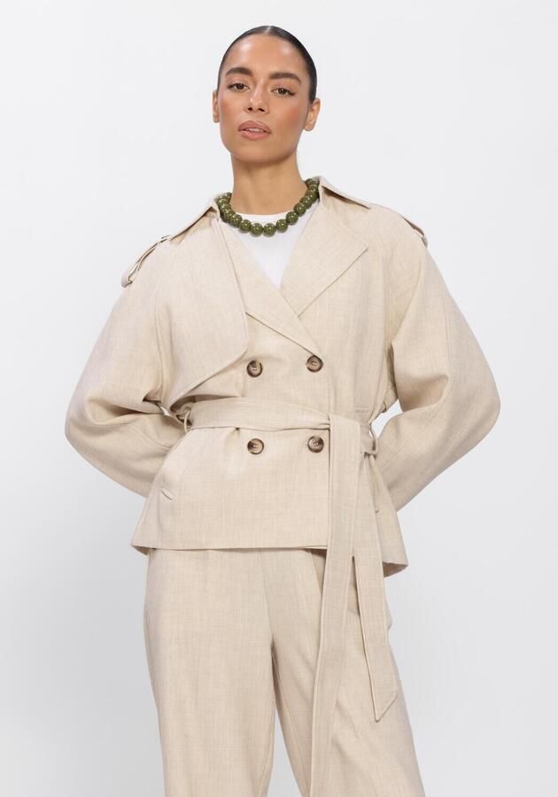 GRACE & MILA Dames Jassen Ss26111004 Beige