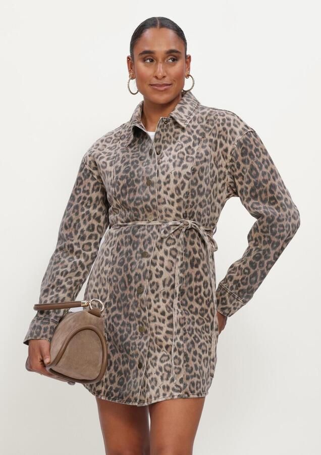 GRACE & MILA Dames Jurken Short Dress Bruin