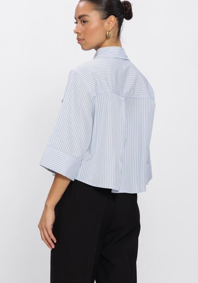 GRACE & MILA Dames Tops & T-shirts Ss2617082 Lichtblauw - Foto 3