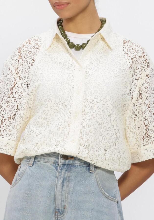 GRACE & MILA Dames Tops & T-shirts Ss2617101 Creme - Foto 4