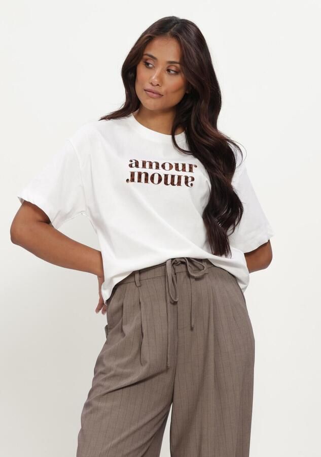 GRACE & MILA Dames Tops & T-shirts T-shirt Wit