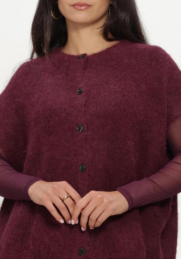 GRACE & MILA Dames Truien & Vesten Cardigan Bordeaux - Foto 4