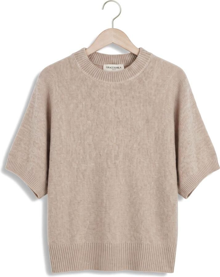 GRACE & MILA Dames Truien & Vesten Pullover Beige - Foto 2